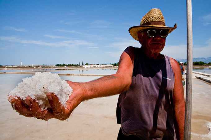 Solana Nin, berba soli, foto: Leo Banić