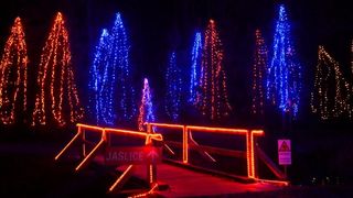 24.12.2014., Cazma, Grabovnica – Obitelj Salaj svoje imanje ukrasila je s milijun i petsto tisuca lampica povodom Bozicnih i Noogodisnjih blagdana. Bozicnu pricu svake godine posjecuju mnogobrojni turisti. Photo: Marko Prpic/PIXSELL