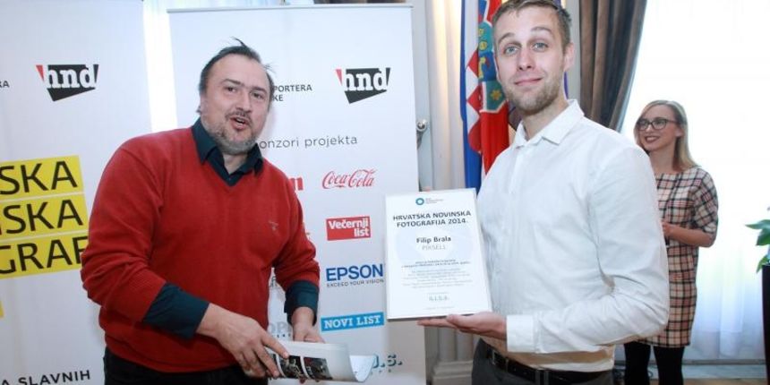 Velika dvorana HND-a, Proglasenje pobjednika 12. natjecaja Hrvatska novinska fotografija. Photo: Goran Jakus/PIXSELL