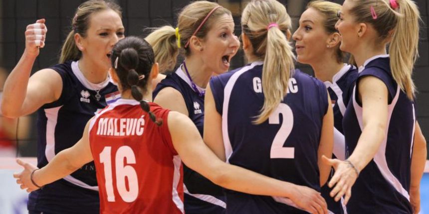 04.01.2014., Dvorana Gimnasium, Rovinj – Kvalifikacijski turnir odbojkasica za odlazak na Svjetsko prvenstvo, Hrvatska – Francuska. Sanja Popovic. Photo: Nel Pavletic/PIXSELL