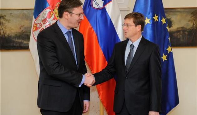 Cerar, Vučić, srpski i slovenski premijer