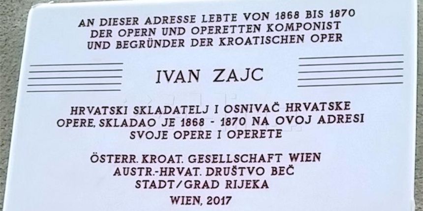 Ploča Ivanu pl. Zajcu