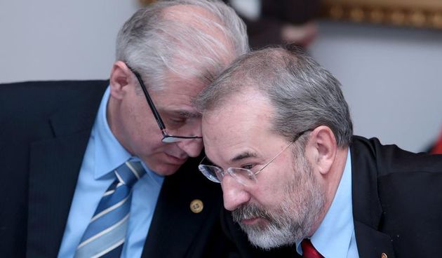 17.02.2014., Zagreb – U Saboru je odrzana sjednica Nacionalnog vijeca za pracenje provedbe Strategije suzbijanja korupcije. Dinko Cvitan, Mladen Bajic. Photo: Patrik Macek/PIXSELL