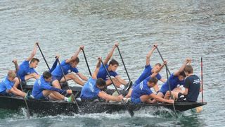 Opuzen: Utrke veslača za startne pozicije za 19. maraton lađa na Neretvi. Photo: Damir Špehar/PIXSELL