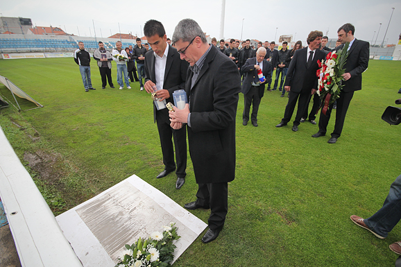 Obilježavanje 4. godišnjice smrti Hrvoja Ćustića (foto:Saša Čuka)