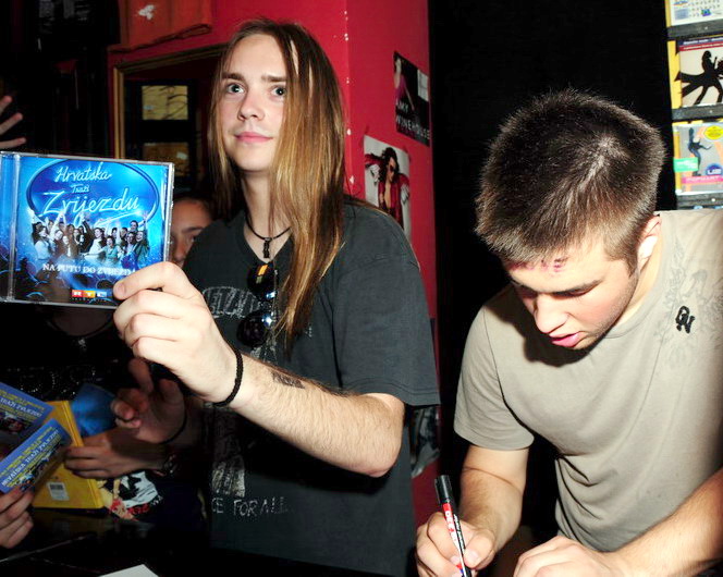 Finalisti HTZ-a Duje i Vilibald u Dallas Music Shopu, Foto: Ivan Dilber