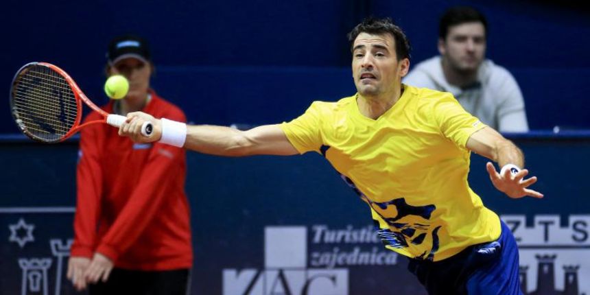 06.02.2014., Dom sportova, Zagreb – 9. ATP turnir PBZ Zagreb Indoors, 2. kolo. Ivo Karlovic (CRO) – Ivan Dodig (CRO). Photo: Slavko Midzor/PIXSELL