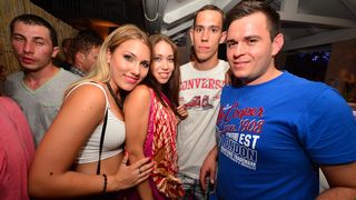 Subotnja zabava u Noštromo i Vagabundo barovima na Viru ; foto Iva Perinčić