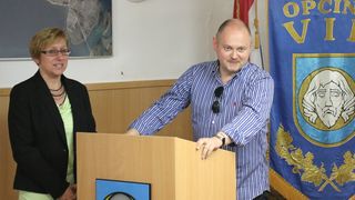 Delegacija Južnomoravske regije u posjeti otoku Viru Delegacija Južnomoravske regije u posjeti otoku Viru