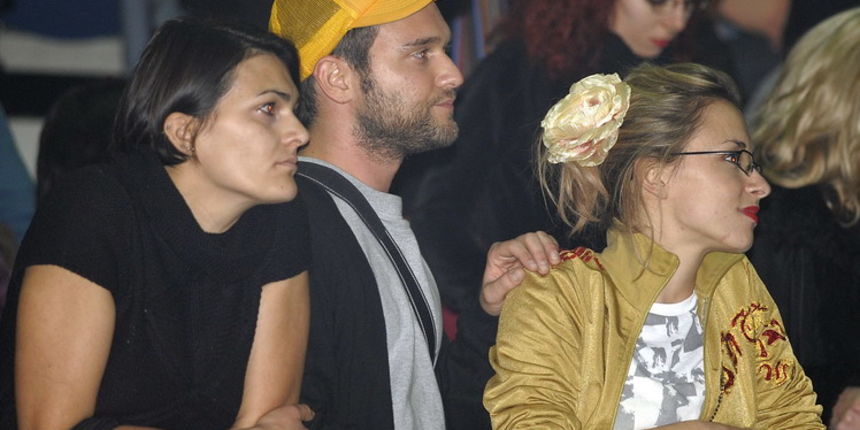 U KC Drazen Petrovic odrzan koncert legendarne grupe Pet Shop Boys. Na slici: Luka Nizetic i Iva Sulentic. Foto: Sime Sokota / CROPIX