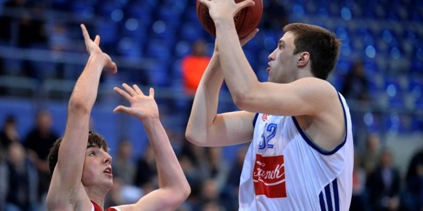 15.04.2014., KC Drazen Petrovic, Zagreb – A-1 liga za prvaka Hrvatske, 05. kolo, KK Cibona – KK Jolly JBS. Marko Arapovic. Photo: Marko Prpic/PIXSELL