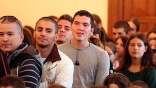 Susret studenata prve godine studija s Rektorom, foto: Iva Perinčić