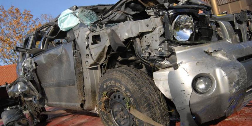 23.10.2013., Slavonski Brod, Sredanci – U prometnoj nesreci na autocesti Zagreb – Lipovac, A3, kod Sredanaca tesko je ozlijedjena glumica Dolores Lambasa a dvoje ljudi je lakse ozlijedjeno. Photo: Ivica Galovic/PIXSELL