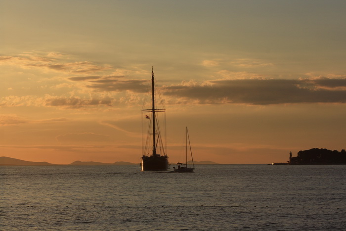Čudesni zalazak sunca u Zadru 26. kolovoza 2012.