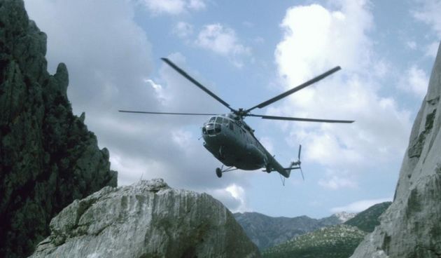 Helikopter u akciji spašavanja na Velebitu. HGSS
