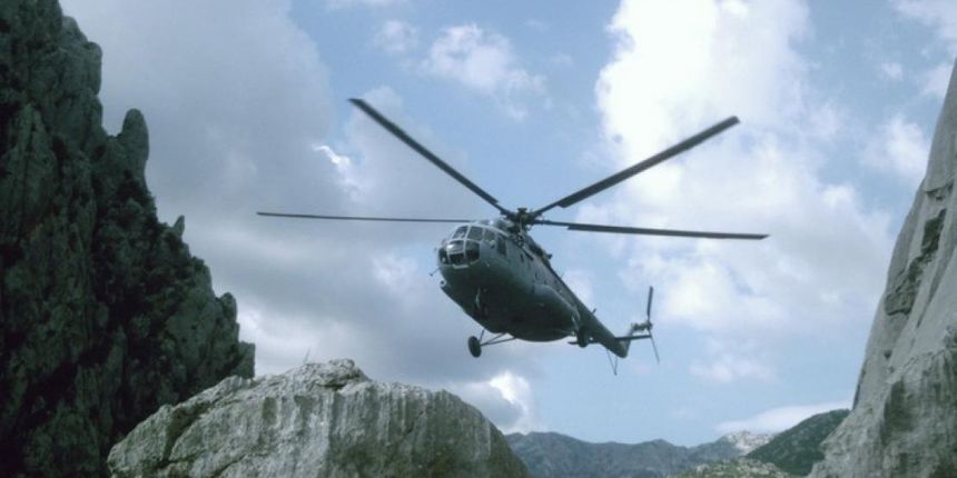 Helikopter u akciji spašavanja na Velebitu. HGSS