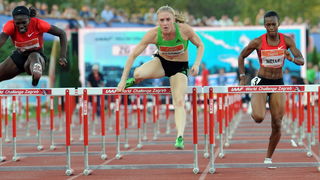 Zagreb, 130911.
IAAF World Challenge Zagreb 2011, 
61. memorijal Borisa Hanzekovica na atletskom stadionu Mladost na Savi.
Na slici: Sally Pearson, 100 prepone.
Foto: Srdjan Vrancic / CROPIX
