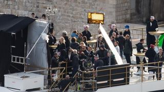 Snimanje Star Wars sage. Snimalo se na brodu Sea Star koji nije mogao isploviti kako je predvidjeno zbog jake bure. Photo: Grgo Jelavic/PIXSELL