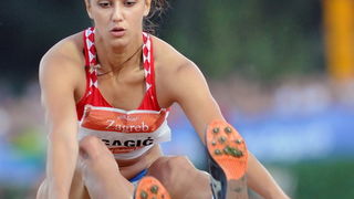 Zagreb, 130911.
IAAF World Challenge Zagreb 2011, 
61. memorijal Borisa Hanzekovica na atletskom stadionu Mladost na Savi.
Na slici: Gagic Mirjana.
Foto: Srdjan Vrancic / CROPIX