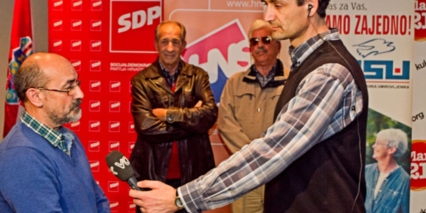 U izbornim stožerima Kukuriku koalicije i HDZ-a, Foto: Leo Banić