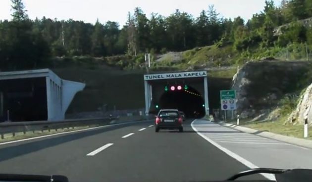 Tunel Mala Kapela, Screenshot: YouTube (Michel Milan)