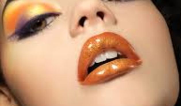 Žena, ljepota, moda, ruž, usne, make up