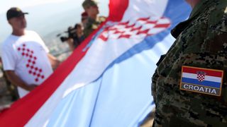 Generalna proba na kninskoj tvrđavi uoči svečane proslave 23. obljetnice VRO Oluja