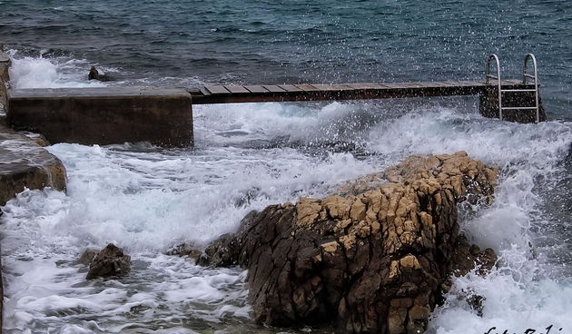 Jugo na Punti Bajlo 17. siječnja 2014.  Foto: Roberto Lerga