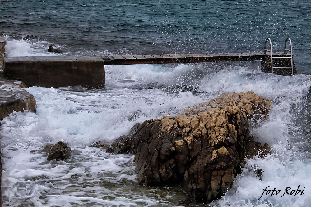 Jugo na Punti Bajlo 17. siječnja 2014.  Foto: Roberto Lerga