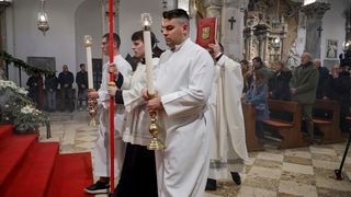 Nadbiskup Milan Zgrablić predvodio je misu na Božić u katedrali svete Stošije