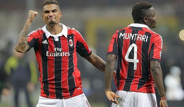 Kevin Prince Boateng i Sulley Muntari, foto: AP / Gazzetta