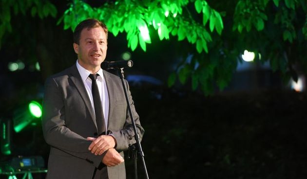 Na Trgu Stjepana Radica ispred Gradskog poglavarstva predstavljen je prototip prve brze solarne punionice za elektricne automobile. Tomislav Panenic Photo: Davor Visnjic/PIXSELL