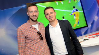 Tarik Filipović, Mila Horvat i Renata Sopek na predstavljanju trofeja Lige prvaka Tarik Filipović, Mila Horvat i Renata Sopek na predstavljanju trofeja Lige prvaka