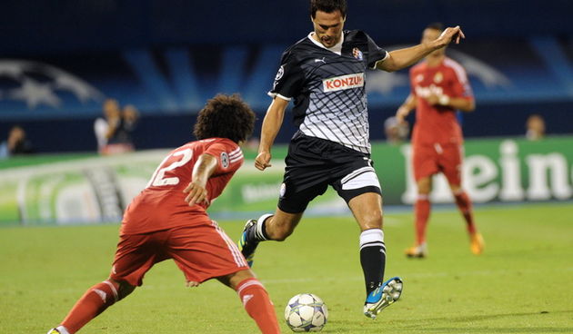 Zagreb, 140911.
Stadion Maksimir. 
Nogometna utakmica 1. kola Lige prvaka, skupine D izmedju Dinama i Real Madrida. 
Na slici: Jerko Leko.
Foto: Srdjan Vrancic / CROPIX