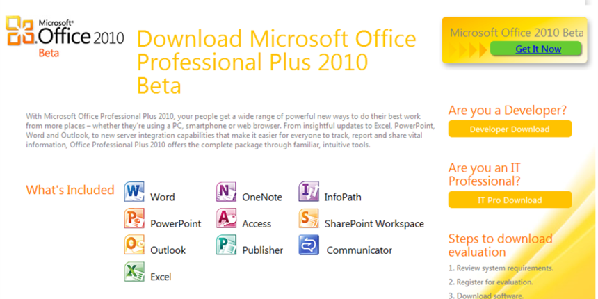 Microsoft Office 2010 foto – Microsoft