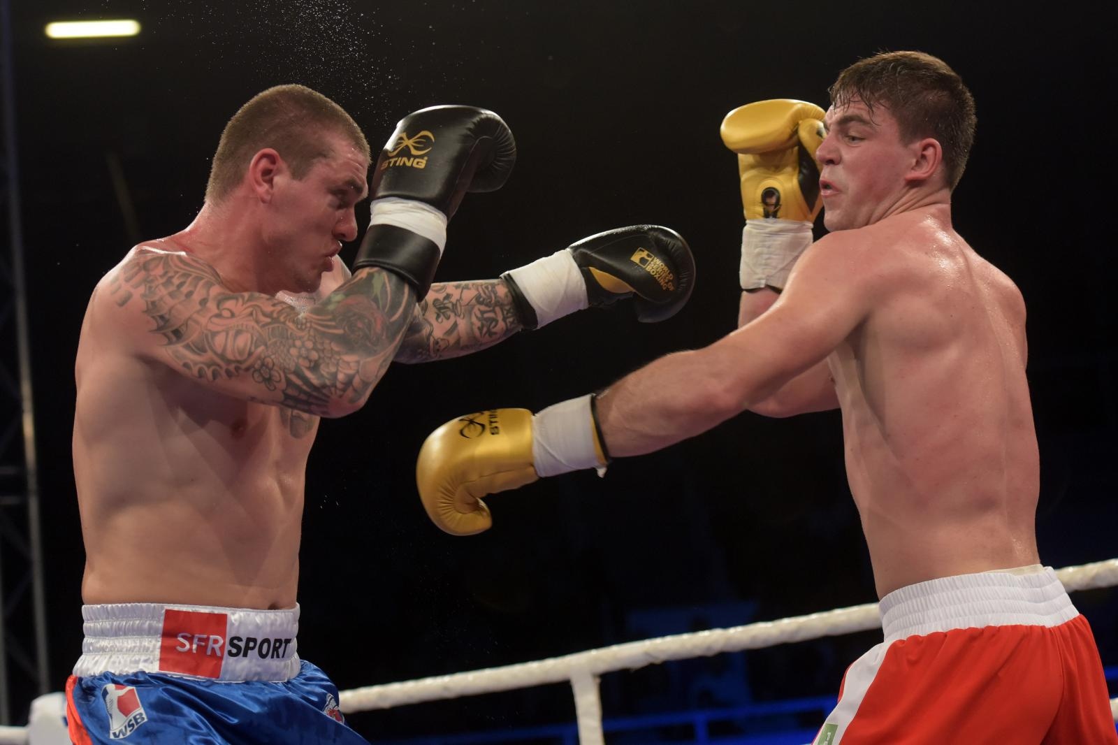 Svjetska boksacka liga, grupa B C1, kategorija 91 kg, Toni Filipi (Croatian Knights) – Kristiyan Stefanov Dimitrov (France Fighting Roosters).