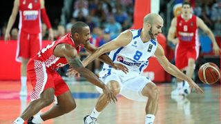 06.09.2015., Arena Zagreb, Zagreb – EuroBasket 2015., skupina C, 02. kolo, Grcka – Hrvatska. Foto: PIXSELL 06.09.2015., Arena Zagreb, Zagreb – EuroBasket 2015., skupina C, 02. kolo, Grcka – Hrvatska. Foto: PIXSELL