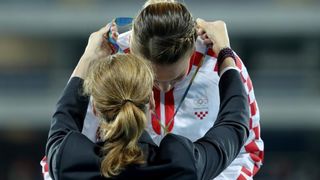 PI Rio de Janeiro, ceremonija dodjele medalja u ženskom disku: zlatnu medalju osvojila je Sandra Perković. Photo: Igor Kralj/PIXSELL PI Rio de Janeiro, ceremonija dodjele medalja u ženskom disku: zlatnu medalju osvojila je Sandra Perković. Photo: Igor Kralj/PIXSELL