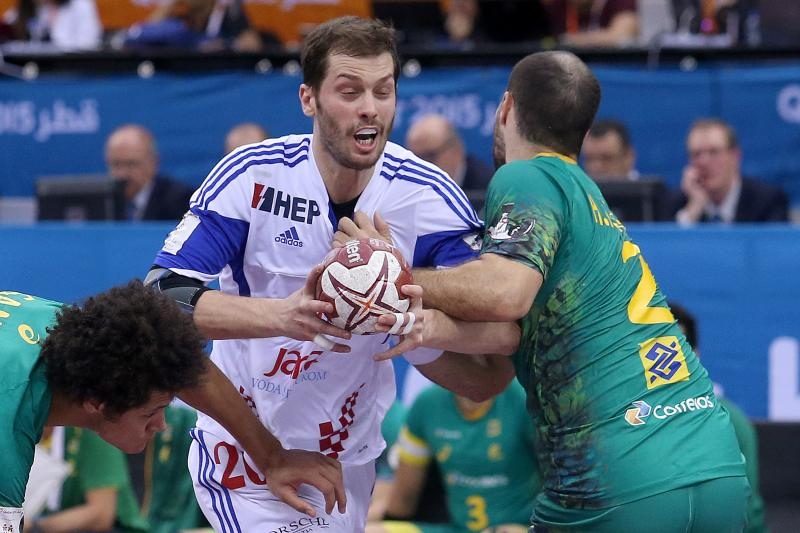 Katar – 24. svjetsko rukometno prvenstvo, osmina finala, Hrvatska – Brazil 26-25. Photo: Goran Stanzl/PIXSELL