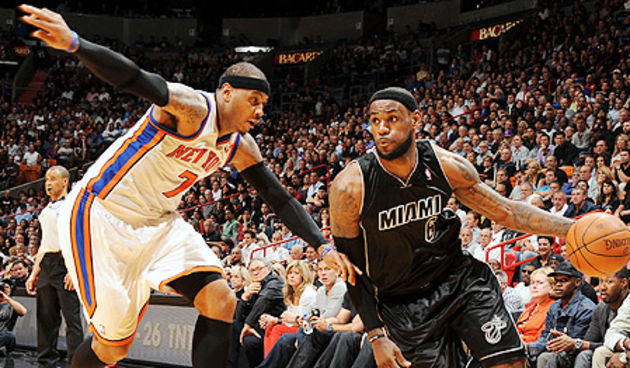 Lebron James i Carmelo Anthony, foto: nba.com