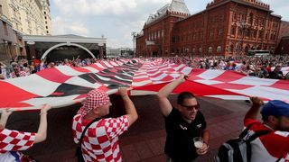 Hrvatski navijači okupirali centar Moskve!