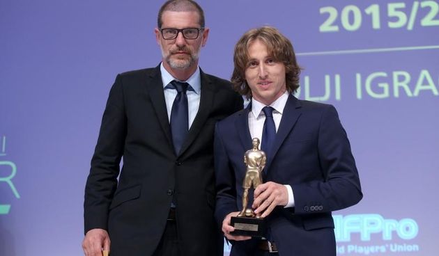 Luka Modric i Slaven Bilic. Photo: Igor Kralj/PIXSELL