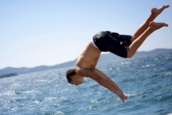 Zadar: Skokovi s rive, Foto: Sasa Cuka