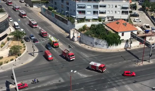Počasni defile vatrogasnih potrojbi ulicama Splita