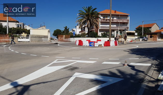 Privremeni rotor na križanju Meštrovićeve i Tuđmanove