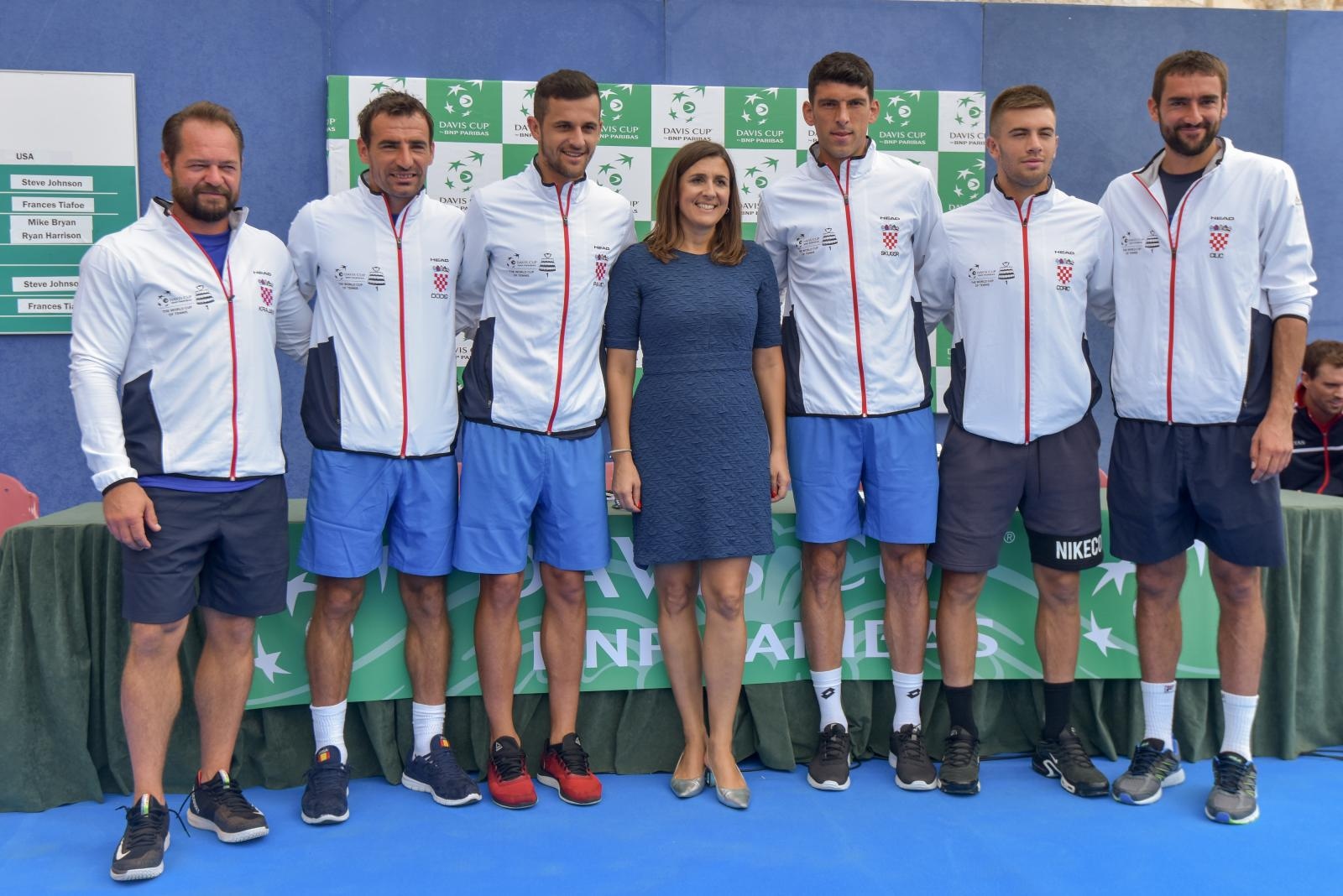 Na zadarskom Forumu održan je ždrijeb Davis Cup susreta između Hrvatske i SAD-a