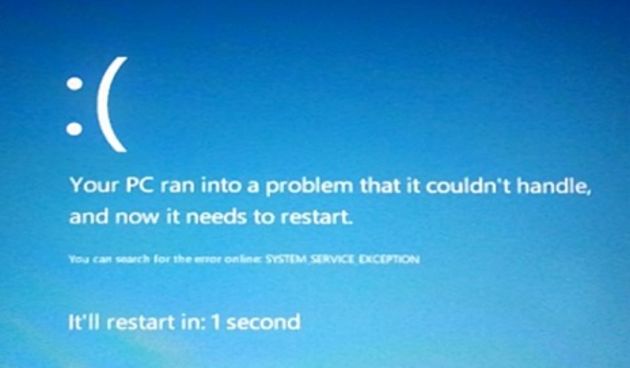 MS Windows 8 “blue screen”