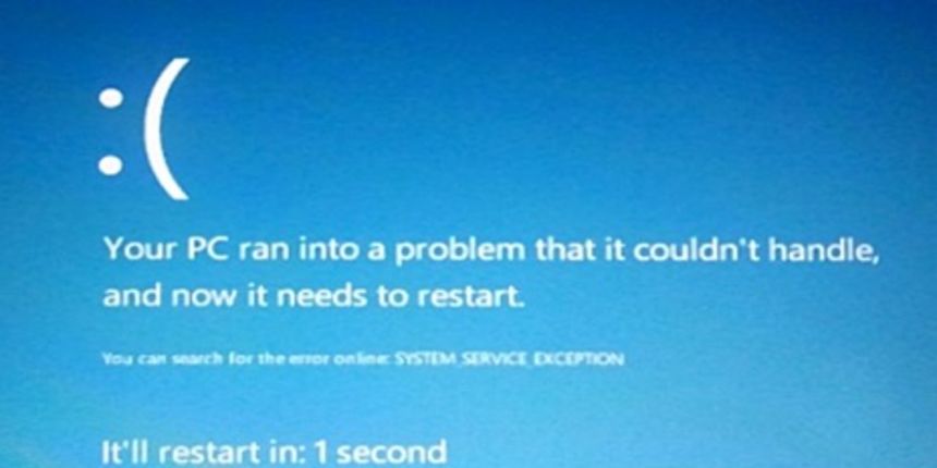 MS Windows 8 “blue screen” MS Windows 8 “blue screen”