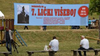 Srb: Polaganjem vijenaca obilježena obljetnica Dana ustanka naroda Like, Photo: Dino Stanin/PIXSELL