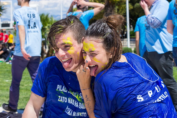 Ludijada maturanata na zadarskoj rivi 17. svibnja 2016. Foto: Bojan Bogdanić